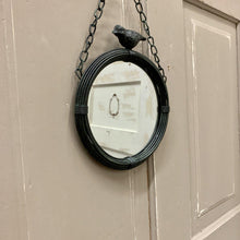 Load image into Gallery viewer, Small hanging mirror with bird detail