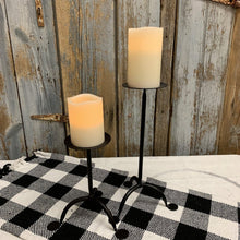 Load image into Gallery viewer, Iron pillar candlesticks