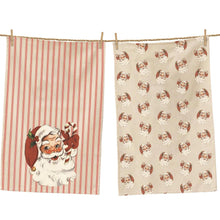 Load image into Gallery viewer, Vintage Santa Tea Towels