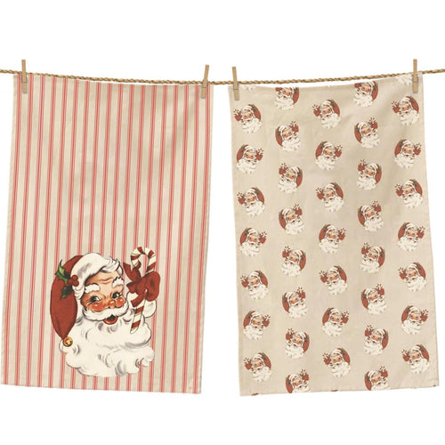 Vintage Santa Tea Towels