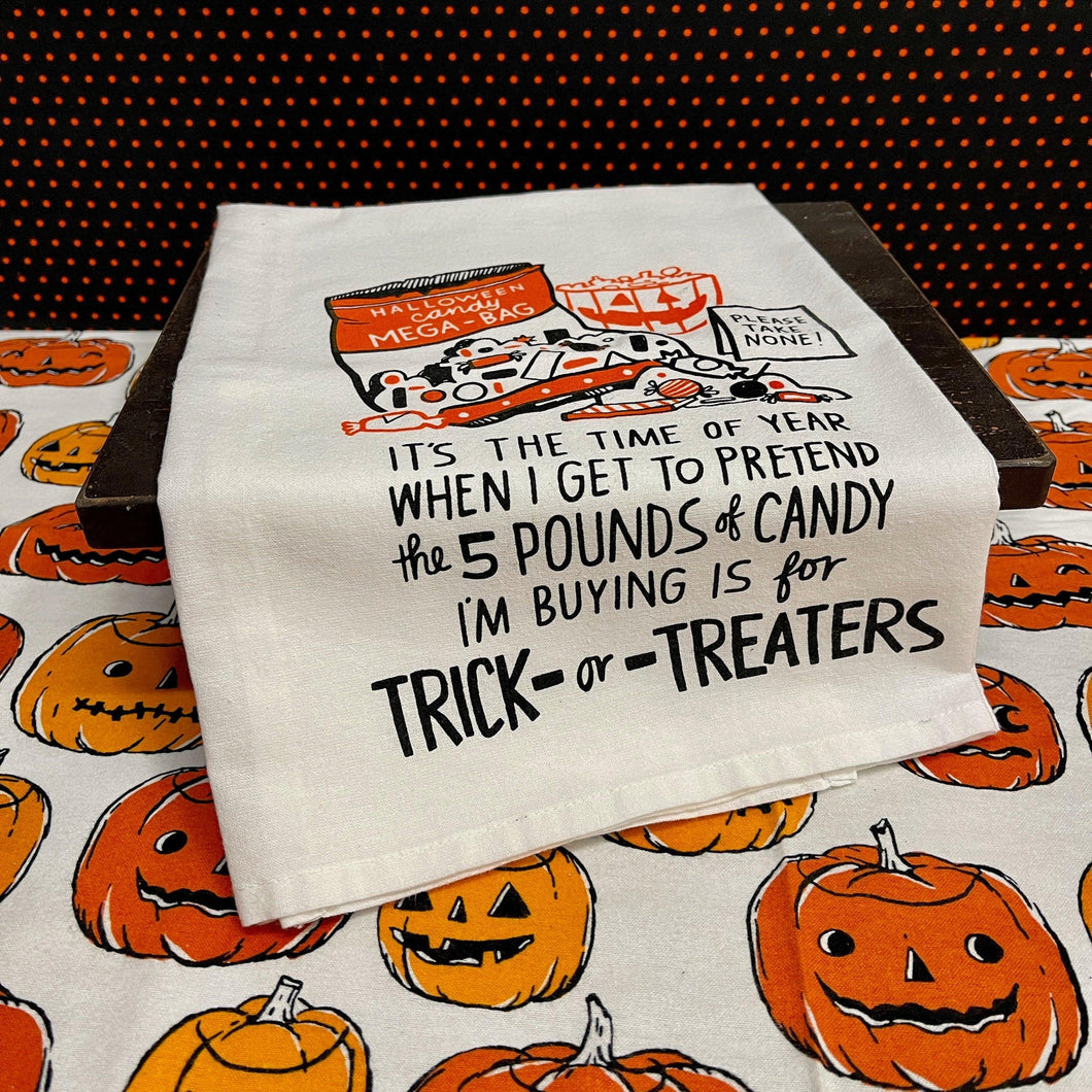 'Candy' Halloween Tea Towel.