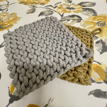 Load image into Gallery viewer, Cotton Crocheted Potholders in fall colors.