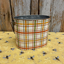 Load image into Gallery viewer, Farmhouse Bucket with a country scene, sunflowers.
