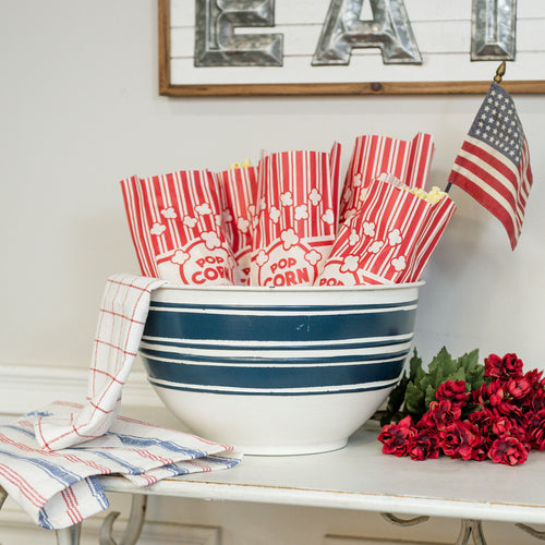 Blue Stripe Bowl