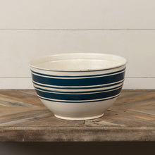 Load image into Gallery viewer, Blue Stripe Bowl