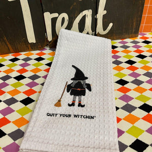 Halloween Waffle Weave Cotton Towel.