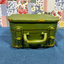 Load image into Gallery viewer, Green Metal Suitcase Box
