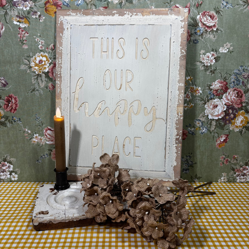 Beige Taper Candle