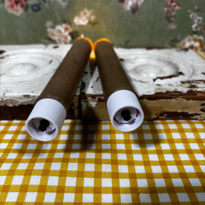 Beige Taper Candle