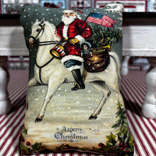 Load image into Gallery viewer, Vinta Santa postcard mini pillows