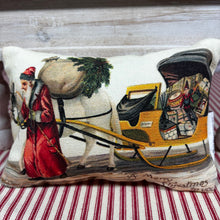 Load image into Gallery viewer, Vinta Santa postcard mini pillows