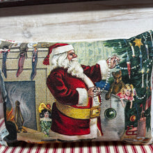 Load image into Gallery viewer, Vinta Santa postcard mini pillows