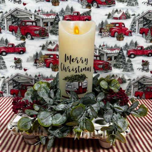 Eucalyptus and Berries Candle Ring
