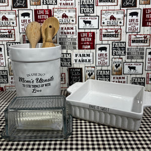 Vintage Style French Butter Dish