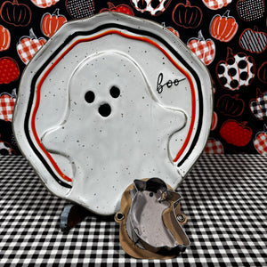 Spooky Stoneware Cookie Plates