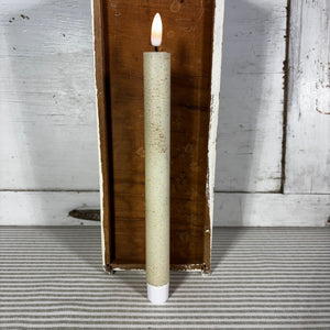 3D Flame Cream Taper Candle
