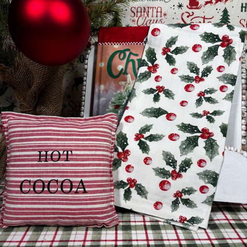 Holly Tea Towel