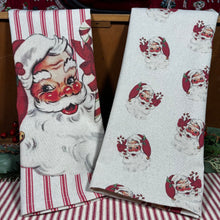 Load image into Gallery viewer, Vintage Santa Tea Towels