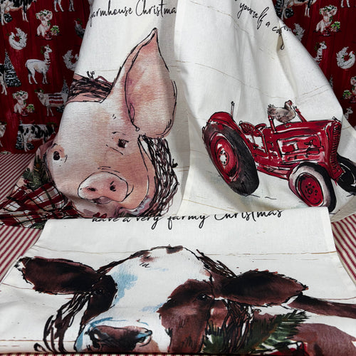 Farmhouse Christmas Kitchen Towels