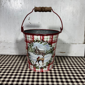 Red Plaid Buckets