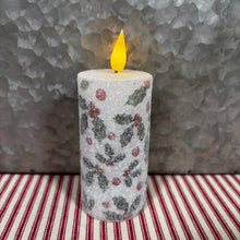 Load image into Gallery viewer, Holly Pattern LED Candles