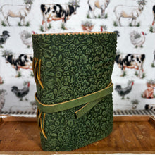 Load image into Gallery viewer, Leather Floral Embossed Journal