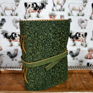 Leather Floral Embossed Journal