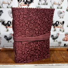 Load image into Gallery viewer, Leather Floral Embossed Journal