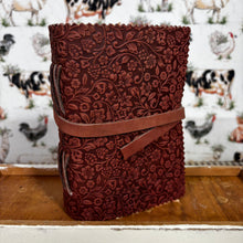 Load image into Gallery viewer, Leather Floral Embossed Journal