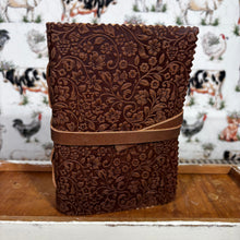 Load image into Gallery viewer, Leather Floral Embossed Journal