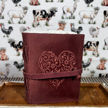 Load image into Gallery viewer, Heart Embossed Leather Journal