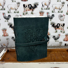 Load image into Gallery viewer, Heart Embossed Leather Journal