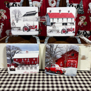 Holiday Farm Coasters