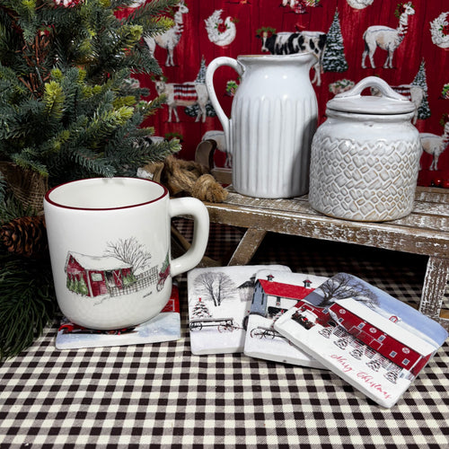 Holiday Farm Coasters