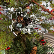 Load image into Gallery viewer, Iced Holly &amp; Cones Birdnest