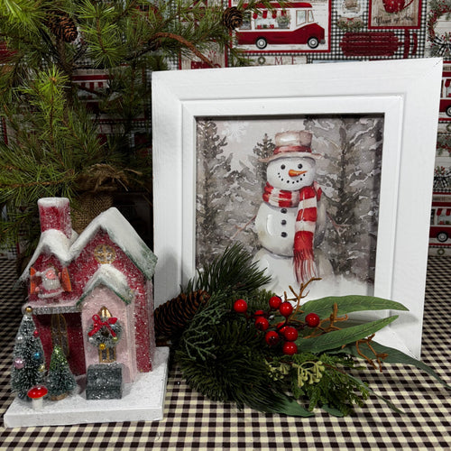 Snowman Framed Art
