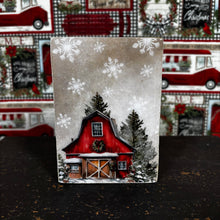 Load image into Gallery viewer, Country Christmas Snowman Wood Blocks