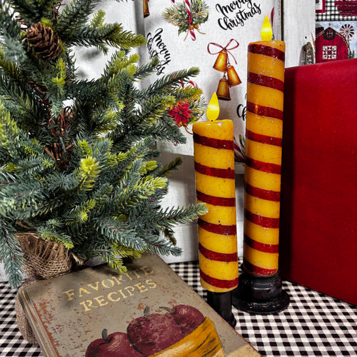 Rustic Candy Cane Taper