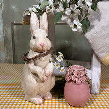 Load image into Gallery viewer, Cream Bunny with Grapevine Wreath