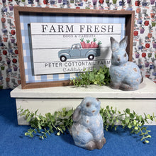 Load image into Gallery viewer, Weathered Blue Terracotta Bunnies