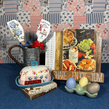 Load image into Gallery viewer, Hand Painted Stoneware Butter dish