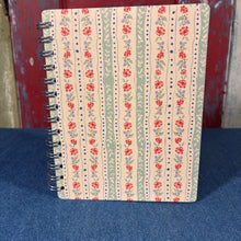 Load image into Gallery viewer, Floral Stripe Spiral Notebook
