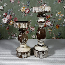 Load image into Gallery viewer, Wooden Pillar Candle Holder