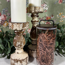 Load image into Gallery viewer, Wooden Pillar Candle Holder