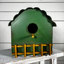 Load image into Gallery viewer, Green and Yellow Wall Birdhouse