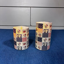 Load image into Gallery viewer, Patchwork Glass 3D Flame Candle