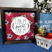 Load image into Gallery viewer, "Farm Sweet Farm" Block Sign