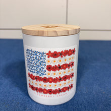 Load image into Gallery viewer, Floral Flag Candle