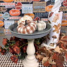 Load image into Gallery viewer, Plaid Mini Pumpkins