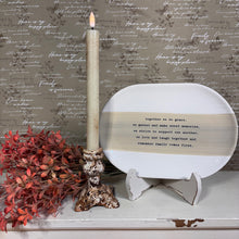 Load image into Gallery viewer, Aged Footed Taper Candle Holder